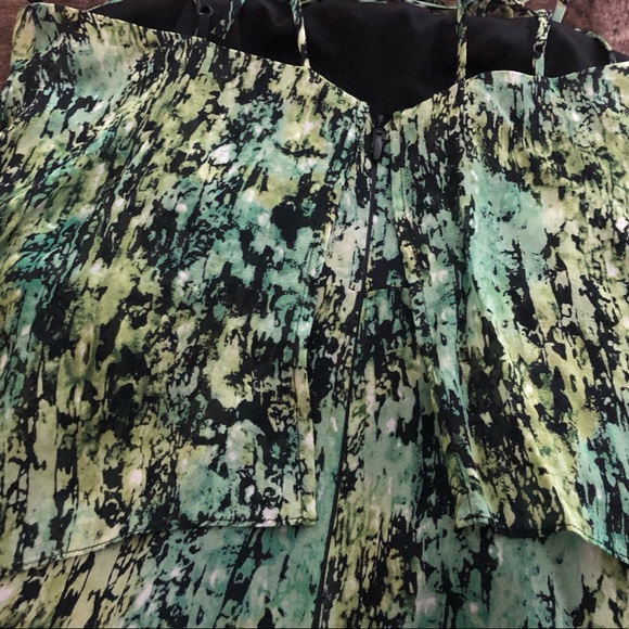 BCBGMAXAZRIA “Kaia" Silk Print Short Casual Dress. - Picture 7 of 10